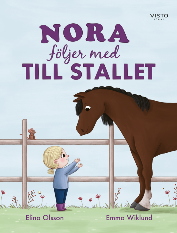 Nora följer med till stallet